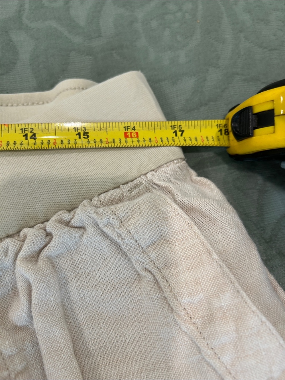 Lands' End Linen Elastic Waistband Pants - Picture 3 of 4